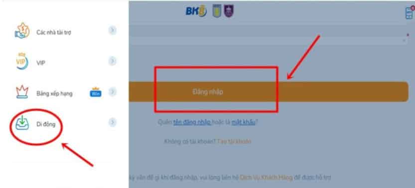 Hướng dẫn đăng nhập BK8 ngay trên điện thoại di động